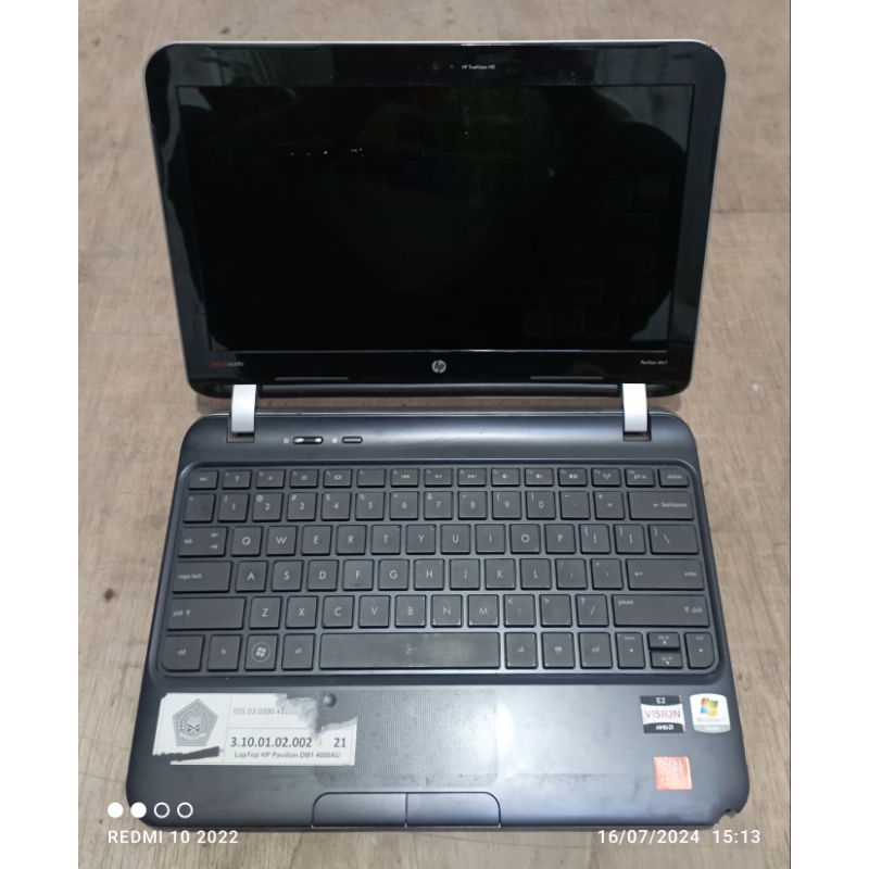Notebook HP Pavilion dm1-4000AU AMD E2 DDR3 kondisi matot