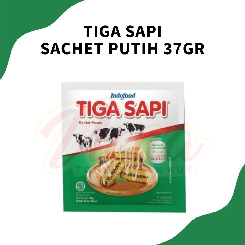 

Tiga Sapi SKM Sachet 6 x 37gr / Susu Kental Manis