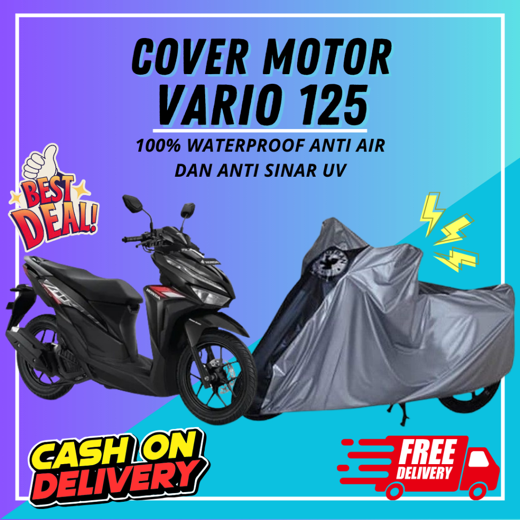 Sarung Motor VARIO 125 Cover Selimut Motor VARIO 125 Urban Original Waterproof Anti Air