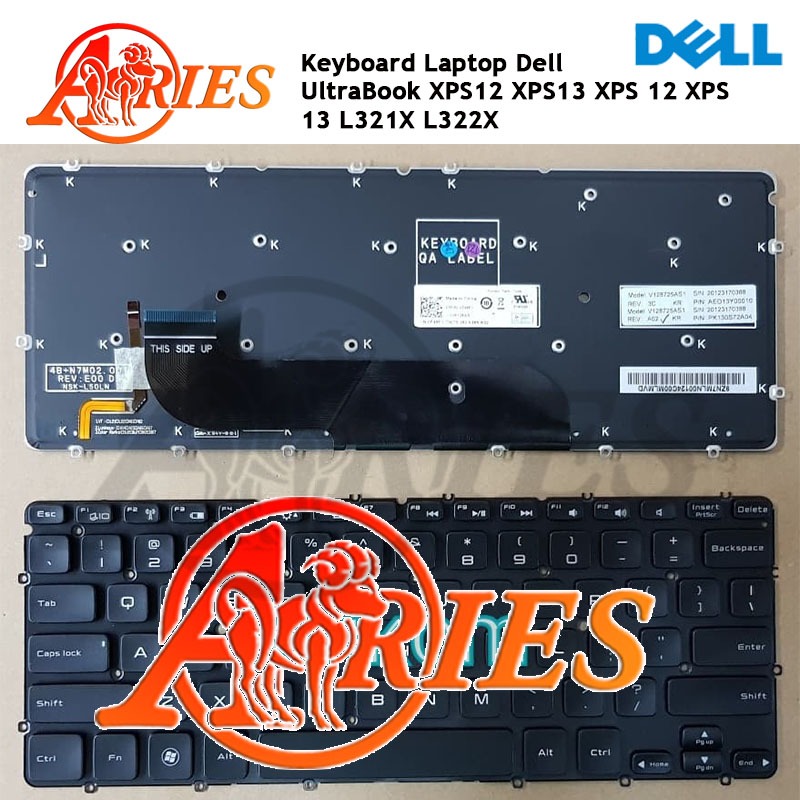 Keyboard Laptop Dell UltraBook XPS12 XPS13 XPS 12 XPS 13 L321X L322X