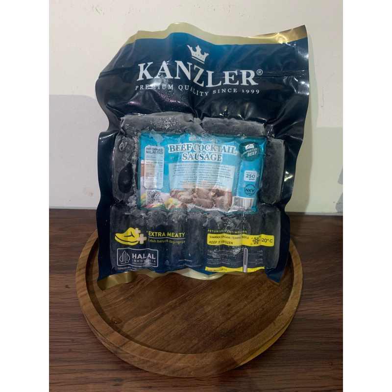

Beef Cocktail Sausage (sosis sapi) merk Kenzler (250 gram)