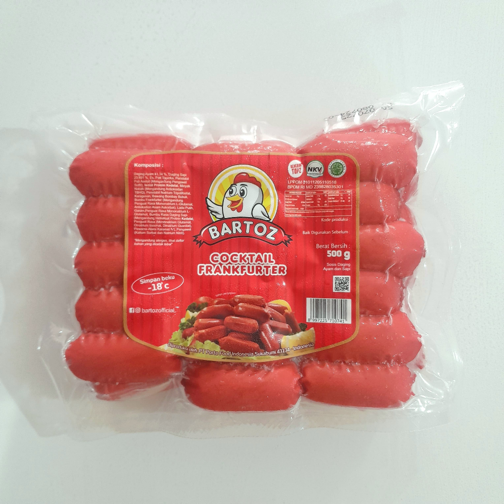 

BARTOZ sosis cocktail merah 500gr