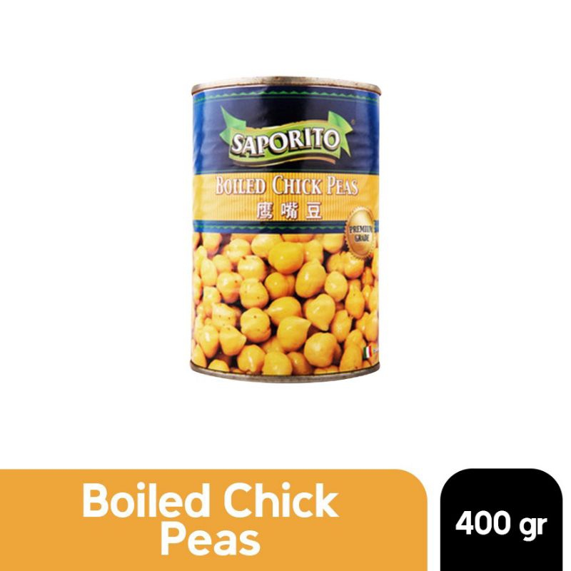

Chick Peas ( Garbanzo / Kacang Arab rebus ) 400 g Saporito