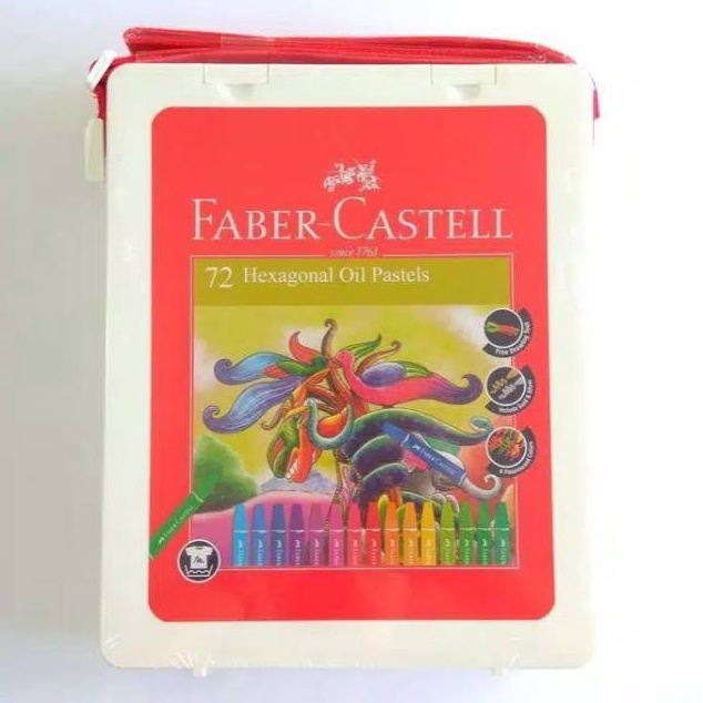 

NEW VARIAN Crayon Oil Pastels Faber Castell Set 72 warna Hexagonal Colour