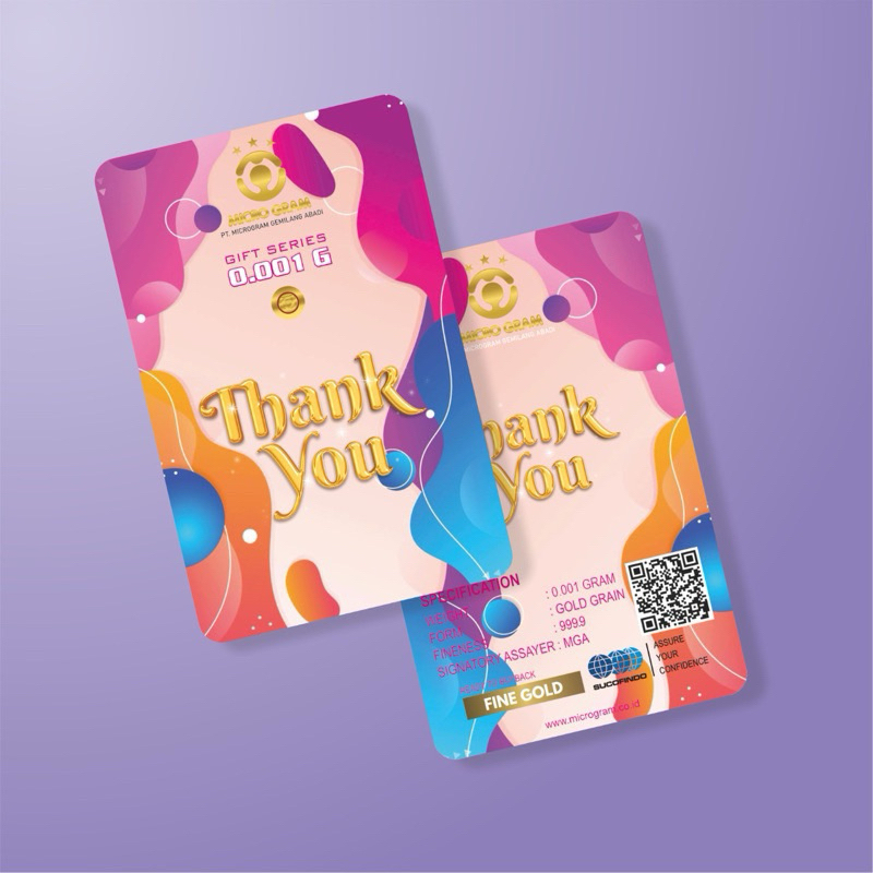 EMAS MINI GOLD Micro Gram 0,001gram GIFT SERIES Logam Mulia 24KARAT Dijamin Original Emas Murni Asli