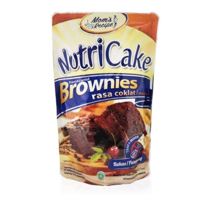 

NutriCake Premiks Brownies coklat kukus panggang tanpa mixer 230gr