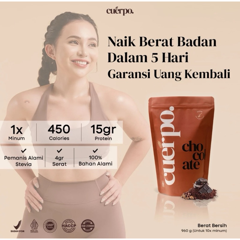 CUERPO SUSU COKLAT TINGGI PROTEIN DAN KALORI PENGGEMUK BADAN 960gr | LAST SALE