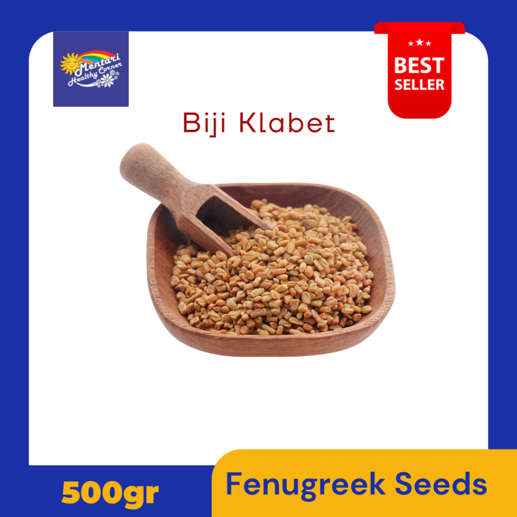 

Fenugreek Seed 500gr / Fenugreek Utuh / Biji Klabet / Kelabat / Methi Seed 500gram