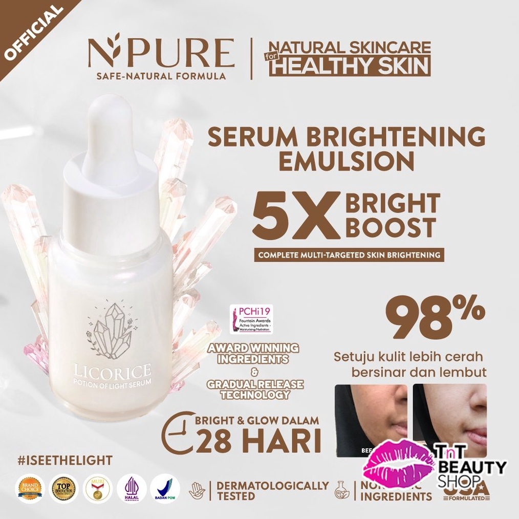 PAKET HEMAT NPURE LICORICE Potion Of Light Serum 2ml  Npure  TnT Beauty Shop