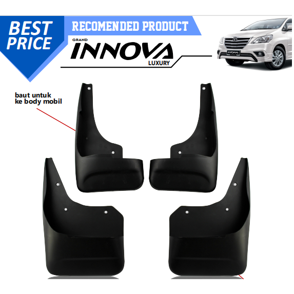 Mud Guard Karpet Lumpur Grand Innova 2012 - 2015