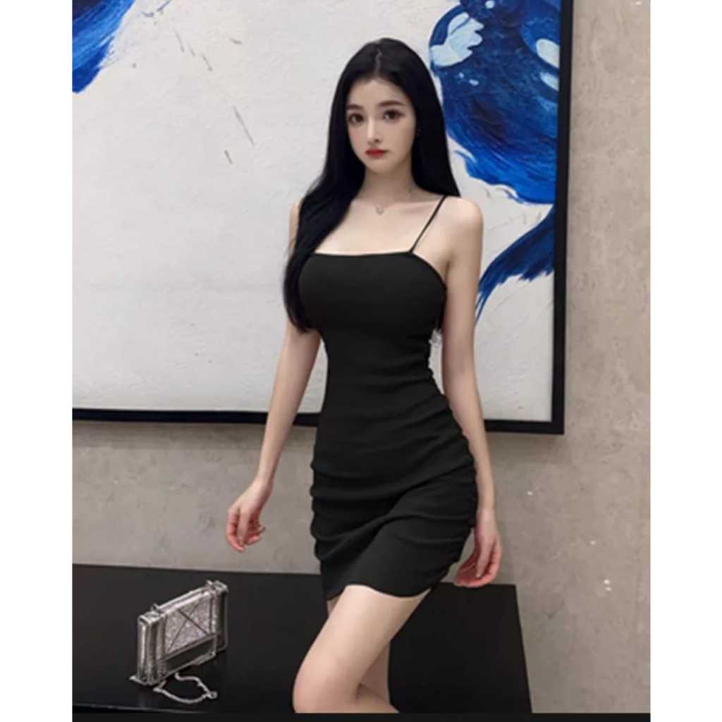Dress Ketat Sexy Dres Korean / Dress Sexy Bodycon Dress Mini Dress Basic