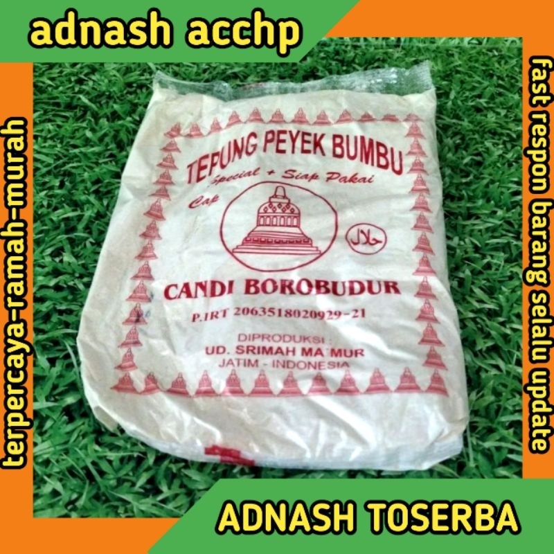 

Tepung Peyek candi Borobudur, Tepung Tempe, Tepung Udang, Tepung Kacang