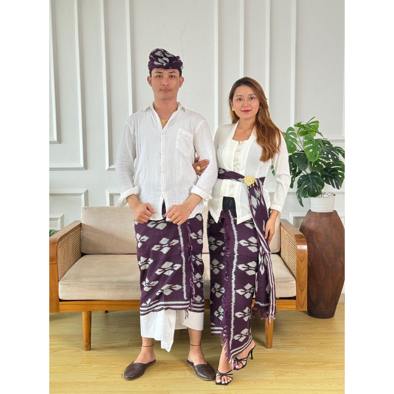 ARCENCIEL - Set Couple Blanket Ungu Tua Premium