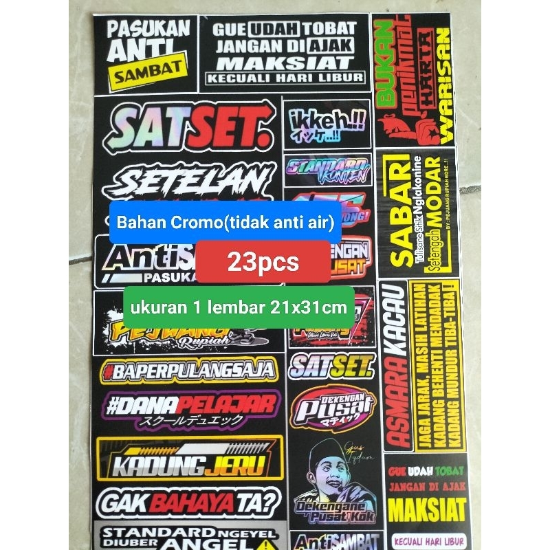 

STIKER KATA KATA | STIKER PACK | STIKER CROMO