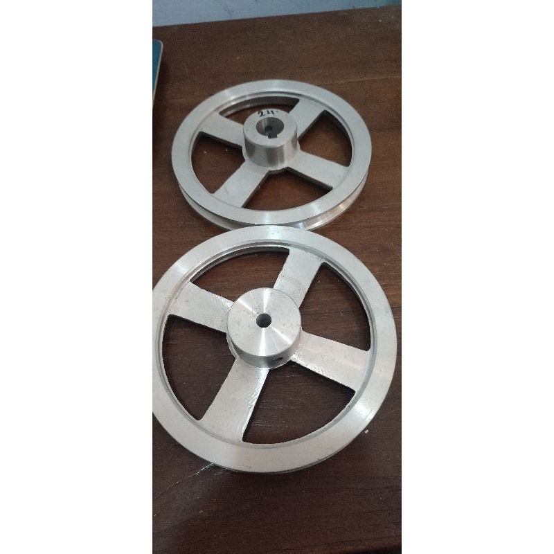 pulley / pully almunium A1 x 7 inchi As 10mm sampe 30