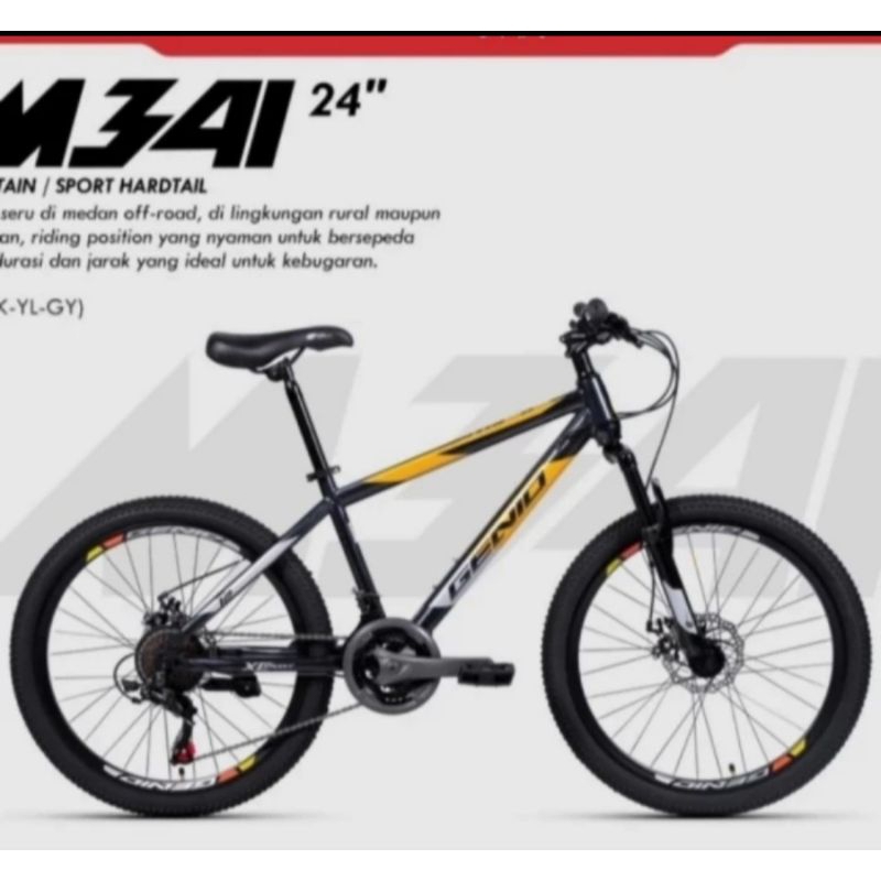 Sepeda MTB 24 inch Genio M 341 24 speed