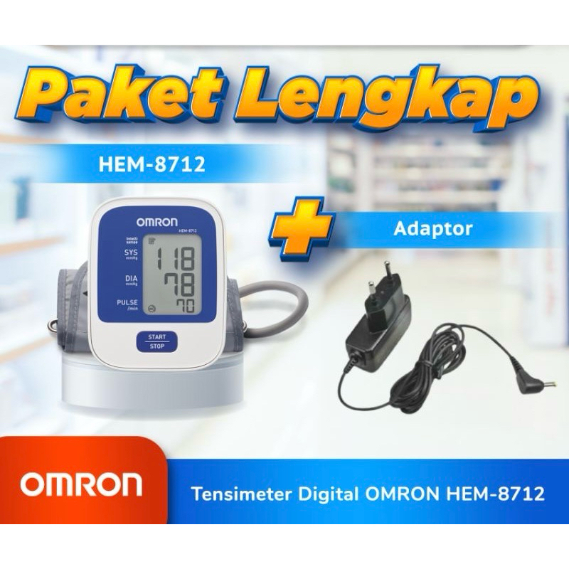 tensimeter digital Omron 8712 + adaptor omron original