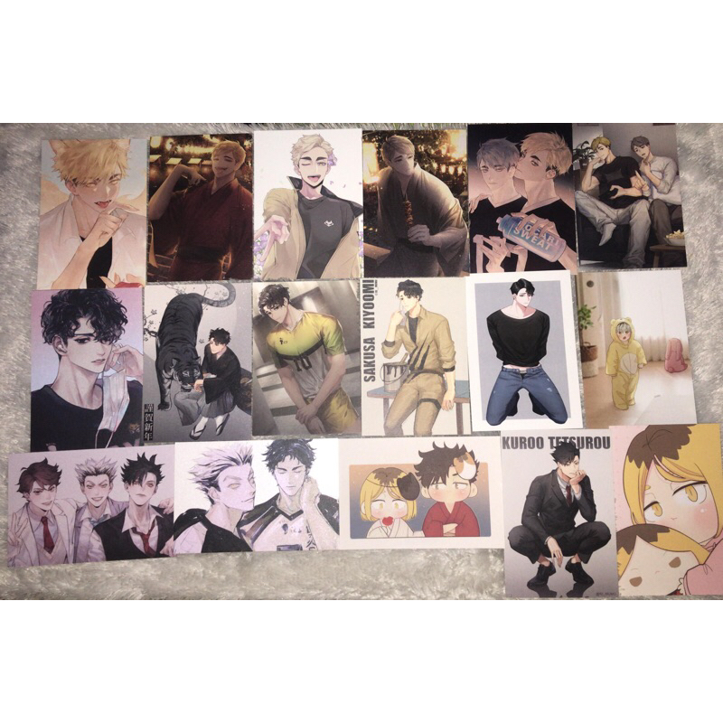 Ready stock postcard kertas ganteng anime by rimuru yadathings umma_mma hemoon 4heyheyhey sakusa kur