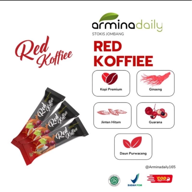 

armina daily red koffiee atau kopi merah