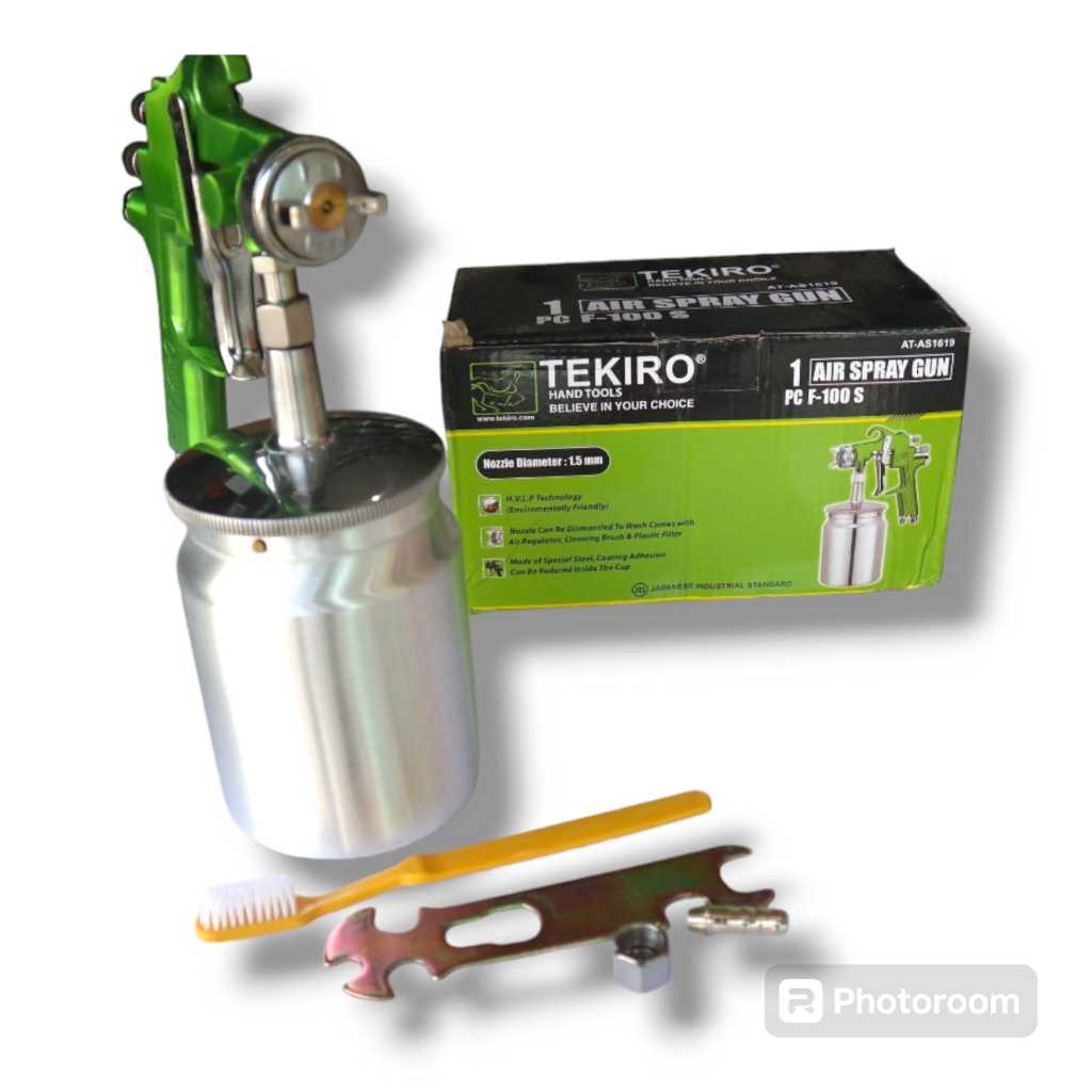 Spray gun F100S Tekiro Tabung bawah spet cat f100 spraygun tekiro