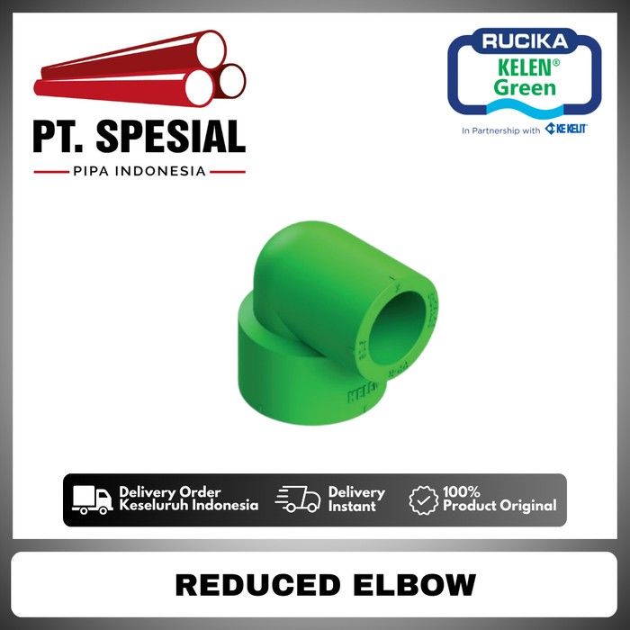 Vlok Elbow PPR Rucika / Reducer Elbow PPR / Reduced Elbow 25x20 PPR -12