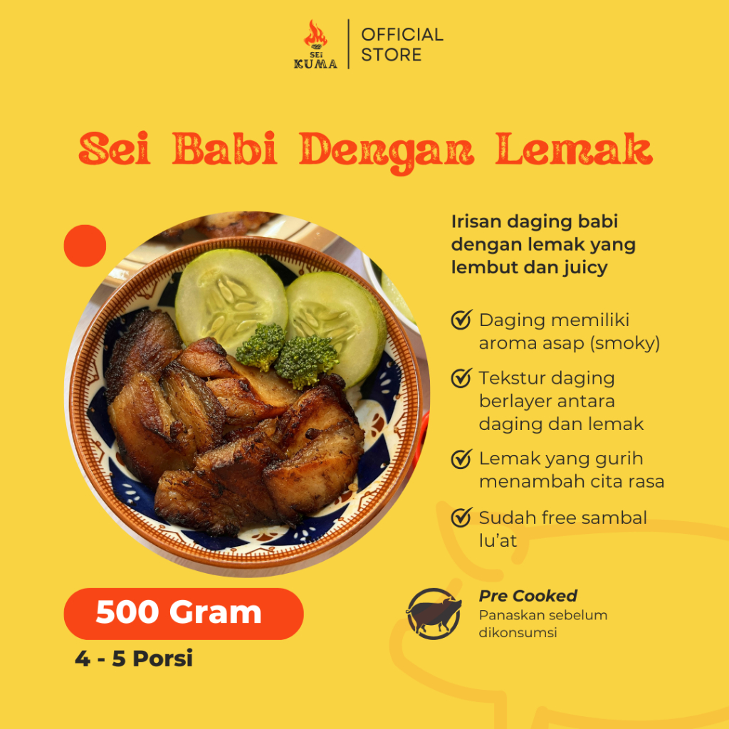 

SEI BABI ASAP Kupang - Khas NTT - Se'i Babi Dengan Lemak 500 Gram
