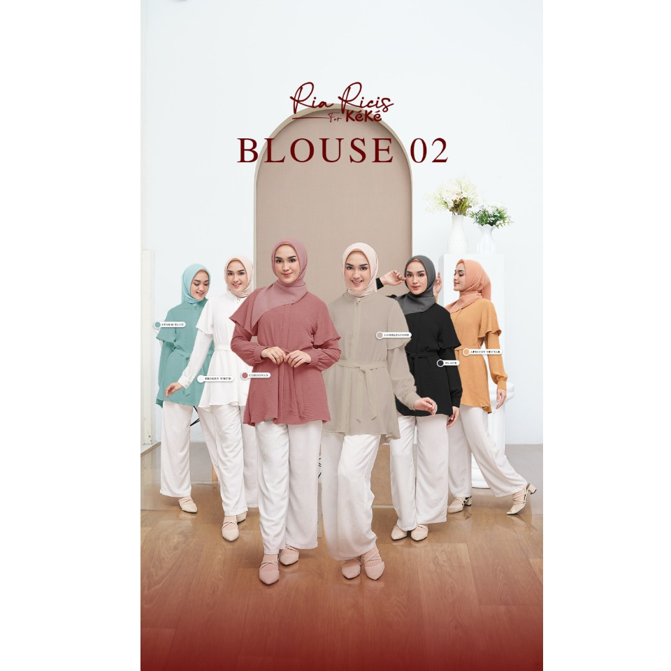 ATASAN TERBARU RICIS BLOUSE 02 BY KEKE