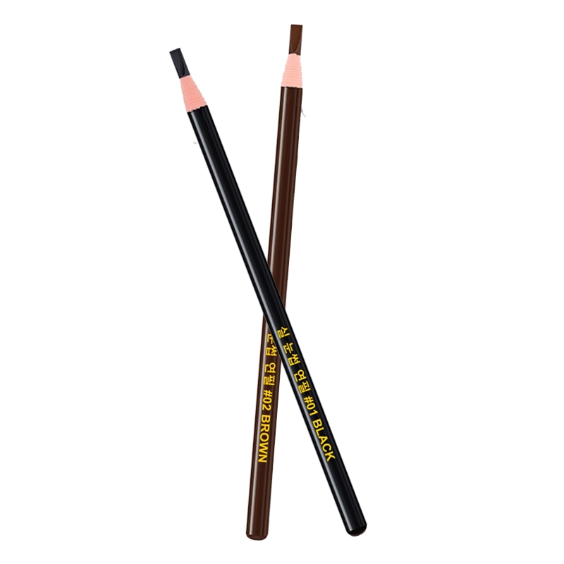 Pensil Alis Tarik Benang Coloured Waterproof Makeup Eyebrow Pen Korea Serut - minn