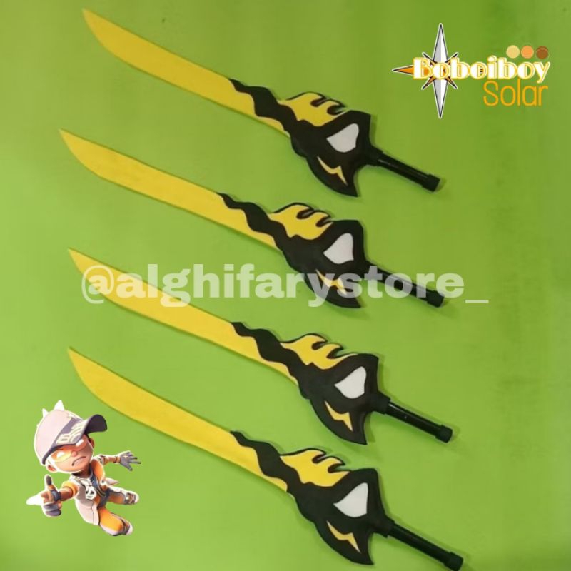 pedang boboiboy solar - MAINAN ANAK - BOBOIBOY SOLAR - REAL PICT