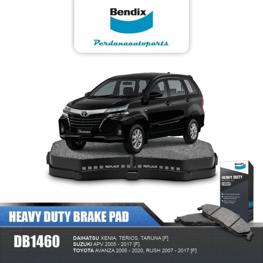 Kampas Rem Depan Avanza / Xenia 2004-2020, Rush / Terios 2007-2017, Taruna, APV 2005-2019 Original B