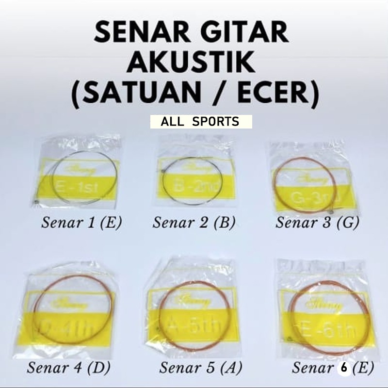 Senar Gitar Akustik satuan senar gitar akustik eceran