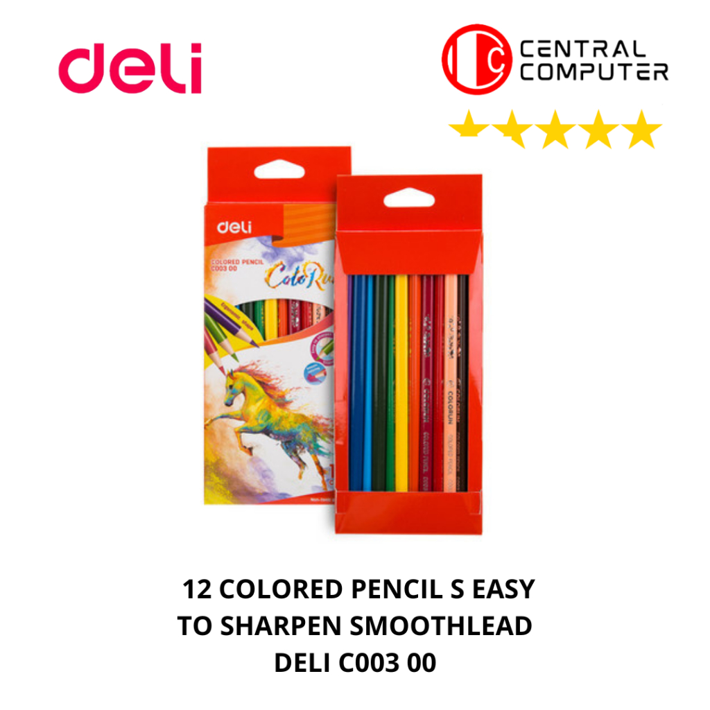 

DELI PENSIL WARNA PANJANG 12 WARNA C00300