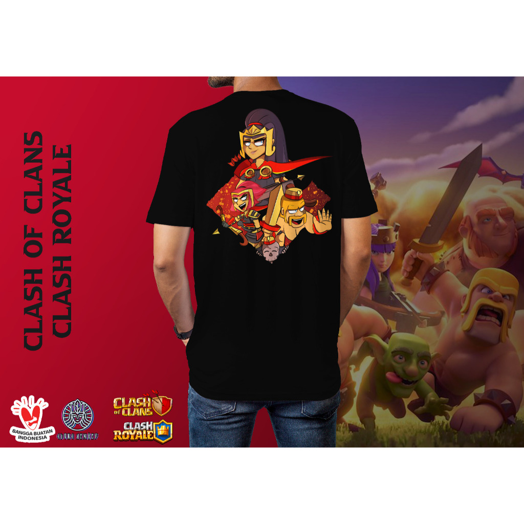 Kaos Baju Clash of Clans Clash Royale Archer Queen