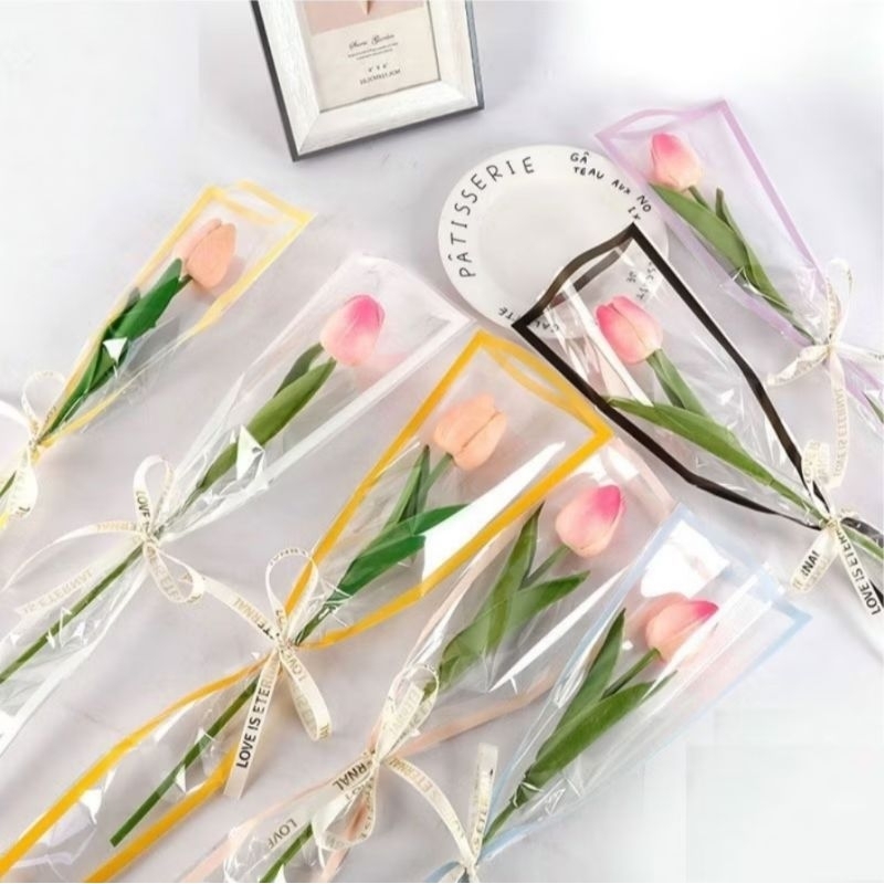 

Plastik Untuk Bunga Mawar 1 Tangkai (Ecer Per Lembar) Untuk Mini Buket Rose