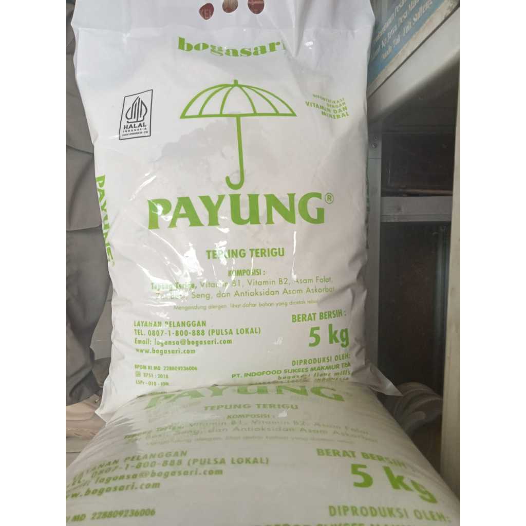 

NEW!! Tepung Terigu PAYUNG 5KG/5000gr