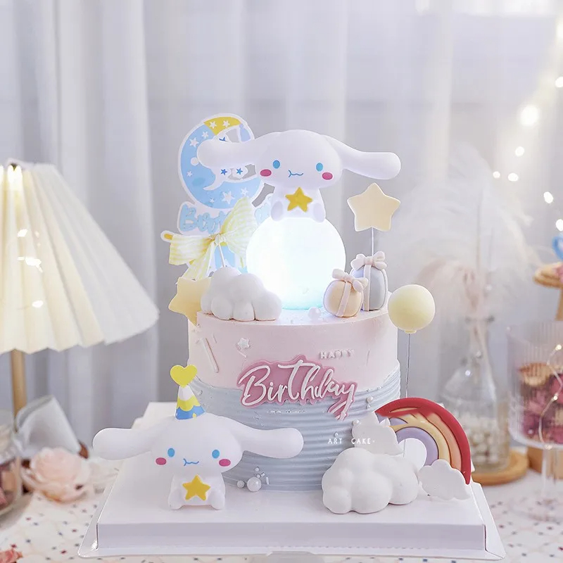 Lampu Hias Sanrio Mini Led Dekorasi Kue Cake Topper Natural White Light Warm White