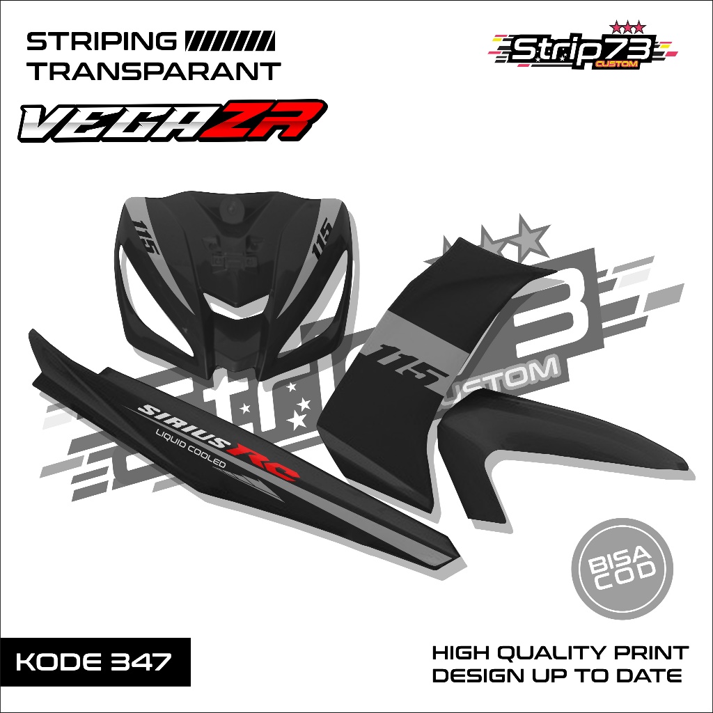 347 STRIPING TRANSPARAN VEGA ZR - STRIPING TRANSPARAN VEGA ZR PREMIUM GRAFIK
