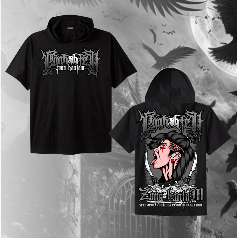 T-Shirt Hoodie PSHT Punkshter Zona Hantam Sekumpulan Pemuda Pemulih Harga Diri