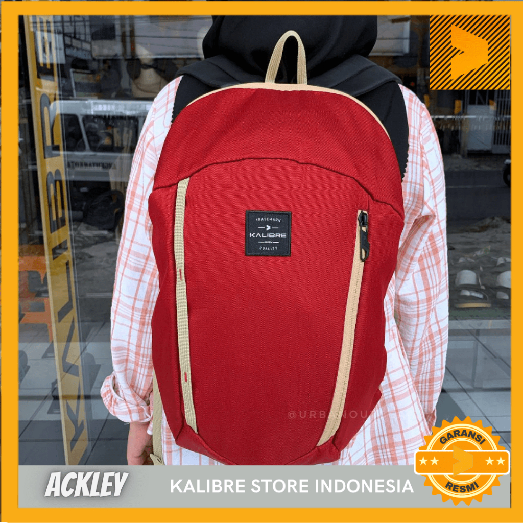 Kalibre Tas Ransel Backpack Ackley 12L Maroon 911593649