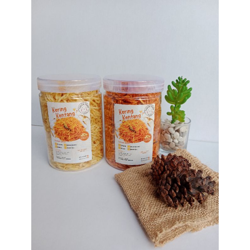 

Paket Hemat Kering Kentang Dapat 2 Toples Original & Balado