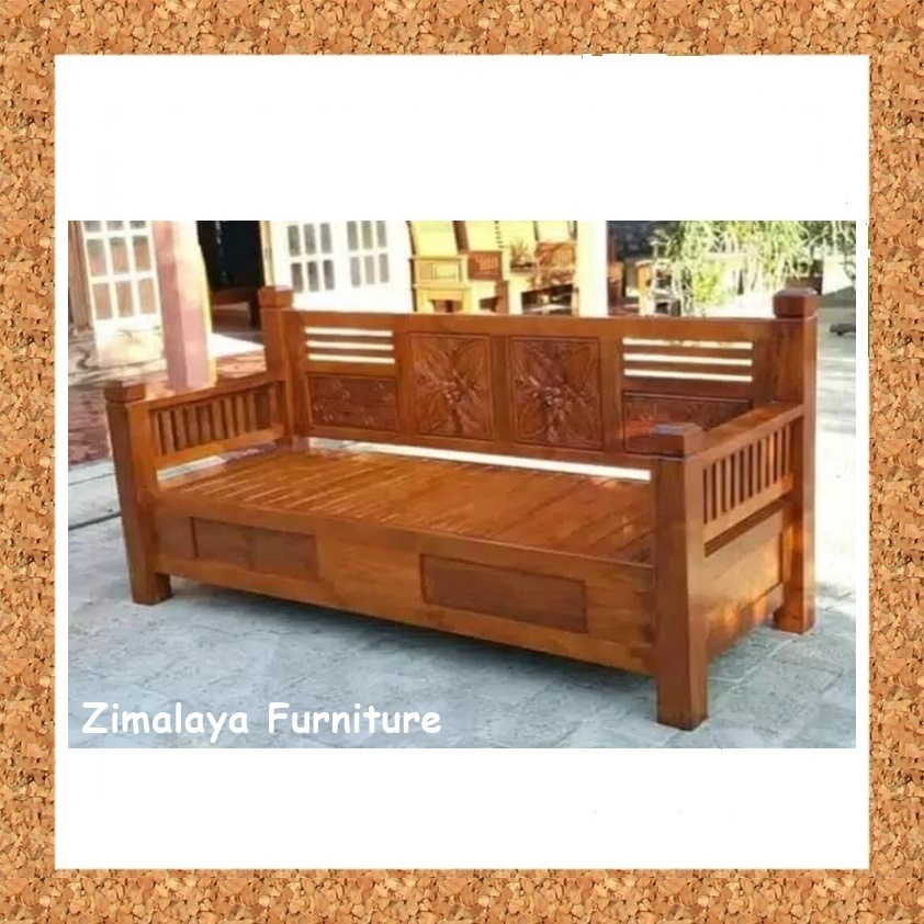 Bangku Kayu Panjang, Bangku Jati, Bangku Ukir, Bangku Teras Depan, Bangku Kayu Minimalis