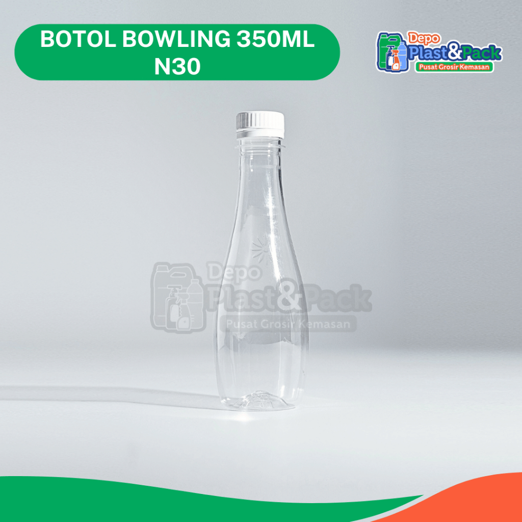 Botol Bowling 350ml N30 - Botol Plastik Minuman - Botol Plastik Bowling N30 350ml