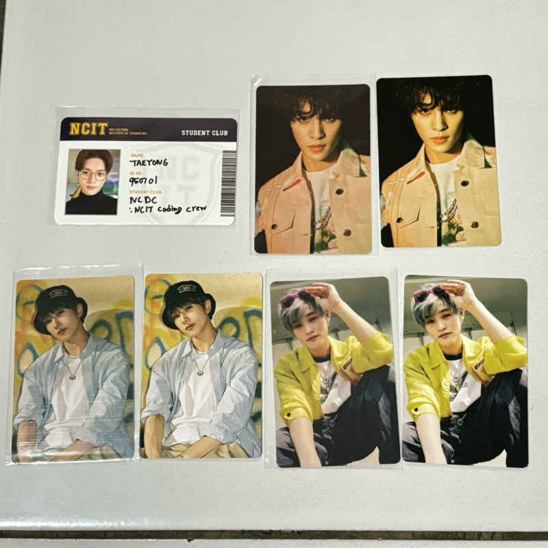 official photocard pc sticker nct 127 dream wayv taeyong ncit yangyang kick back jisung chenle beatb