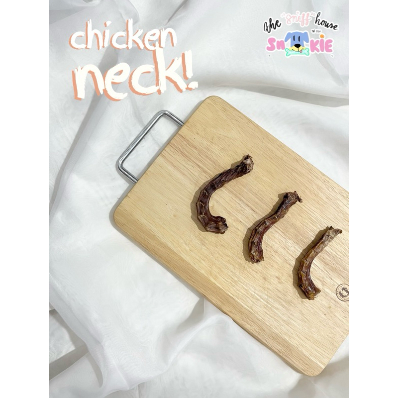 The Sniff House Chicken Neck Dehydrated Jerky Dog Snack / Leher Ayam Camilan Anjing