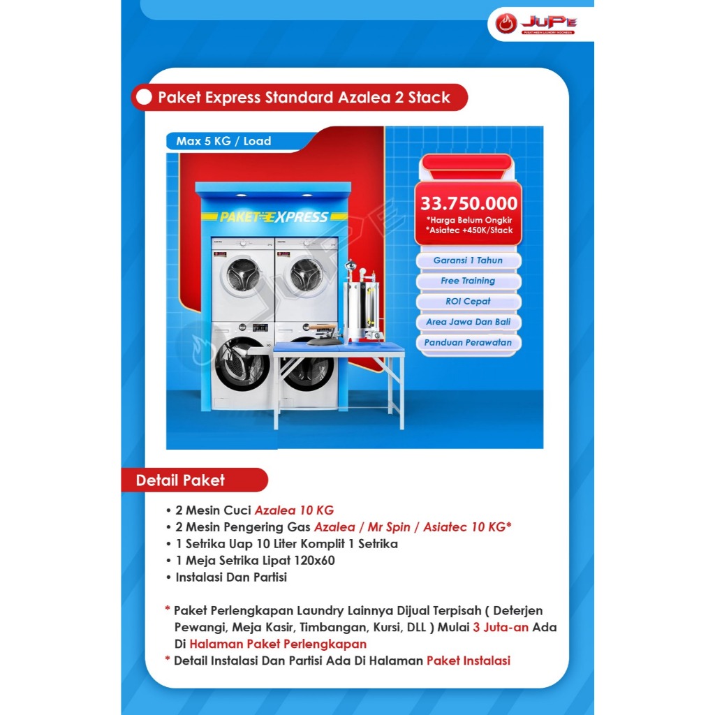 Paket Usaha Laundry Express / Kiloan Hemat