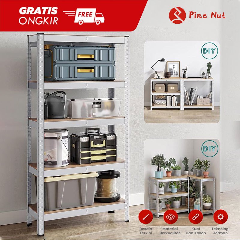 Rak Besi Siku Serbaguna rak aquarium rak gudang besi Siku rak barang