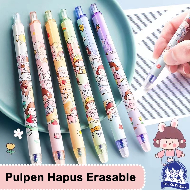 

0.5 mm gelpen Biru Pulpen Hapus Erasable Pen Bolpen Hapus Motif Karakter Pen Hapus - Stazionario