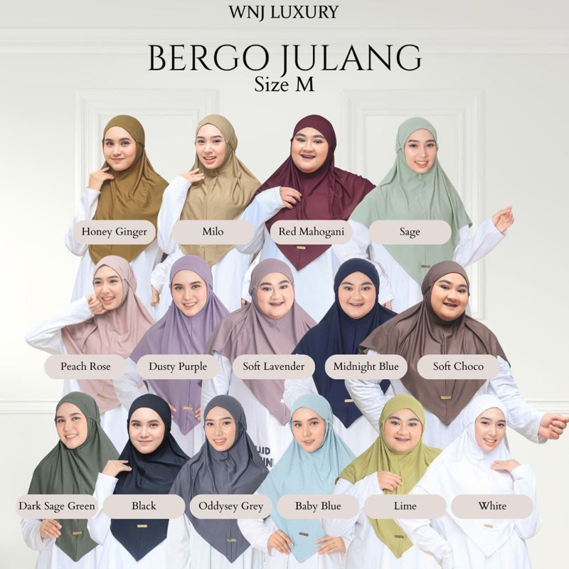 jilbab dewasa / bergo julang / bergo dewasa / jilbab bergo dewasa