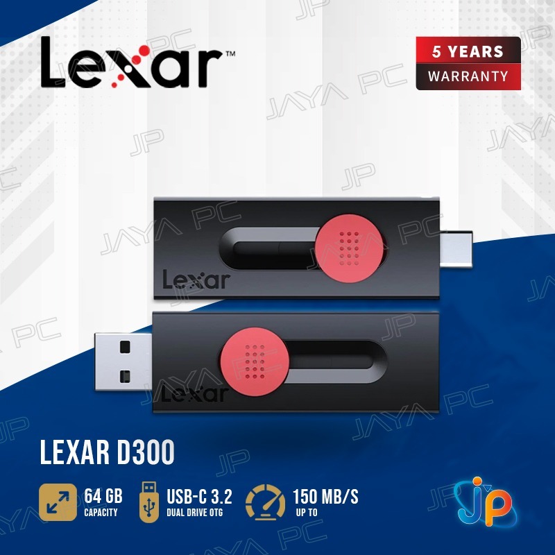 FlashDisk Lexar OTG Jumpdrive D300 64GB - Flash Disk 64 GB USB-C 3.2