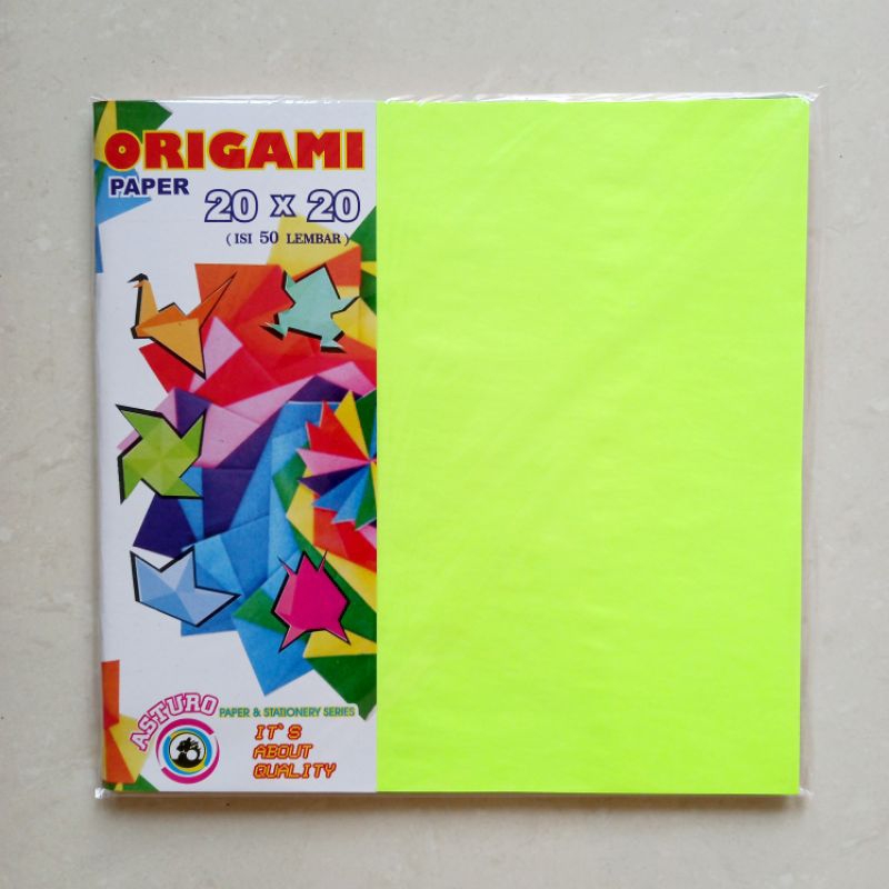

[ PACK ISI 50 LEMBAR ] Kertas Lipat Origami Paper Asturo [ TERSEDIA 4 UKURAN ]
